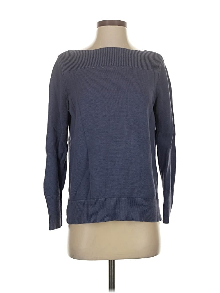 Pre-owned Ann Taylor Loft Pullover Sweater In Blue