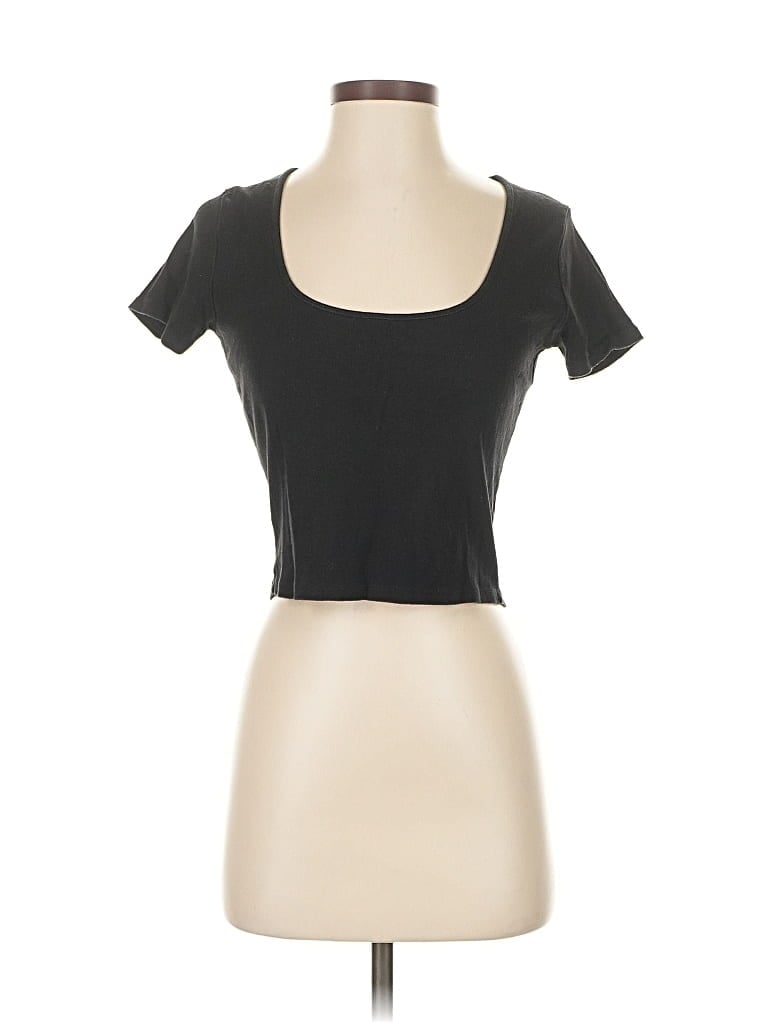 Pre-owned Brandy Melville Short Sleeve T-shirt In Black