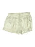 David Lerner 100% Polyester Metallic Silver Shorts Size S - photo 1