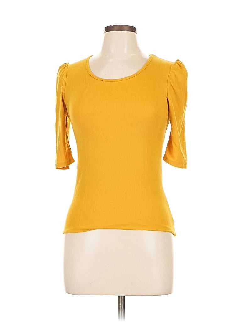 Click to view more detailed imagery on our partner's website Pre-owned Sofia 3/4 Sleeve T-shirt In Yellow