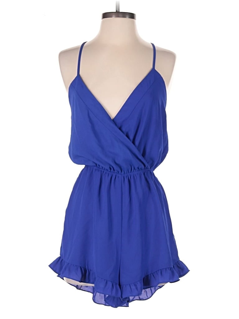 Pre-owned Superdown Romper In Blue