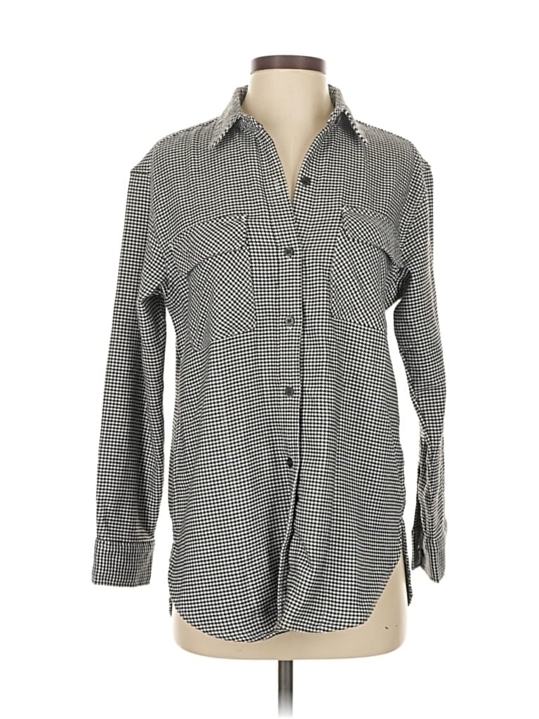 Click to view more detailed imagery on our partner's website Pre-owned Abercrombie & Fitch Long Sleeve Button Down Shirt In Gray