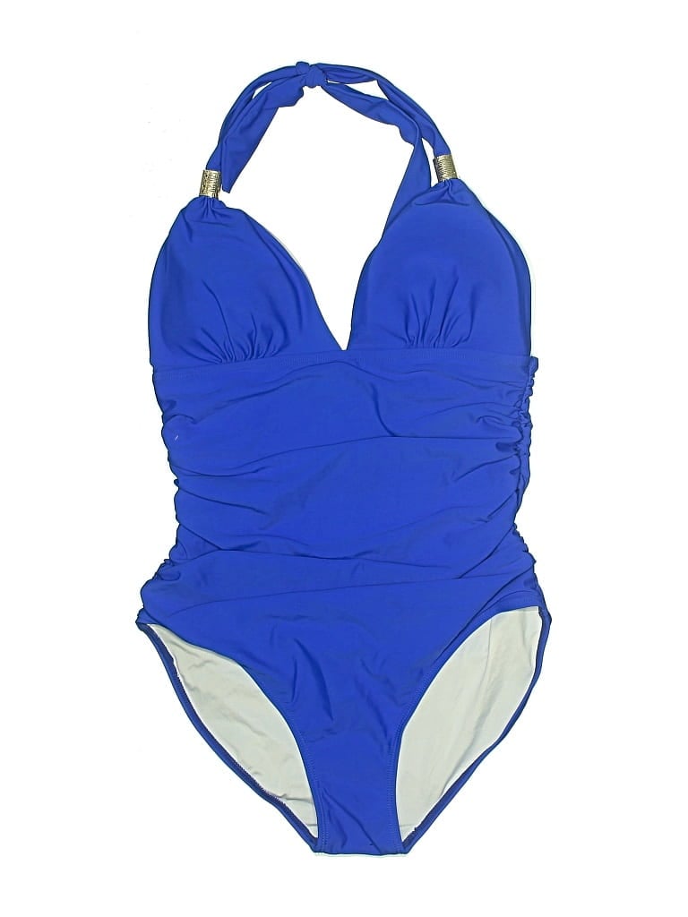 Pre-owned Unbranded One Piece Swimsuit In Blue