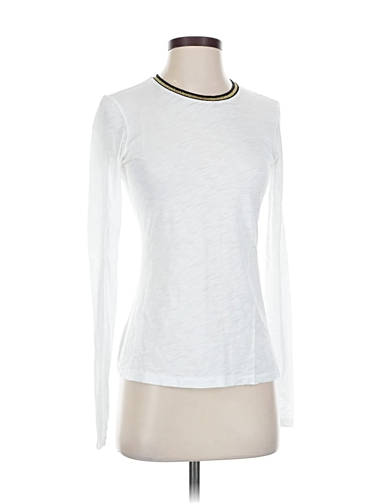 Pre-owned Goldie Long Sleeve Top White Turtleneck Tops