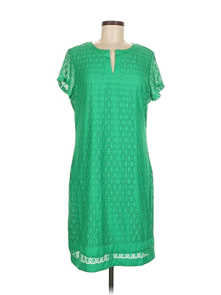 Pre-owned Isaac Mizrahi Live Casual Dress In Green