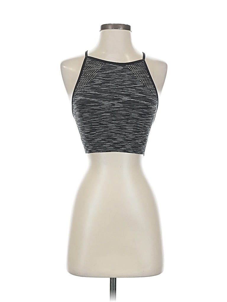 Pre-owned Aerie Tank Top Gray Halter Neckline Tops