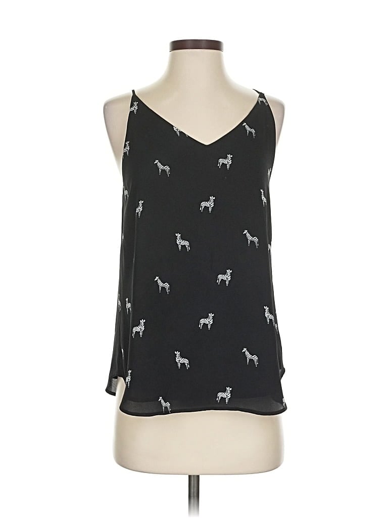 Pre-owned Ann Taylor Loft Sleeveless Blouse In Black