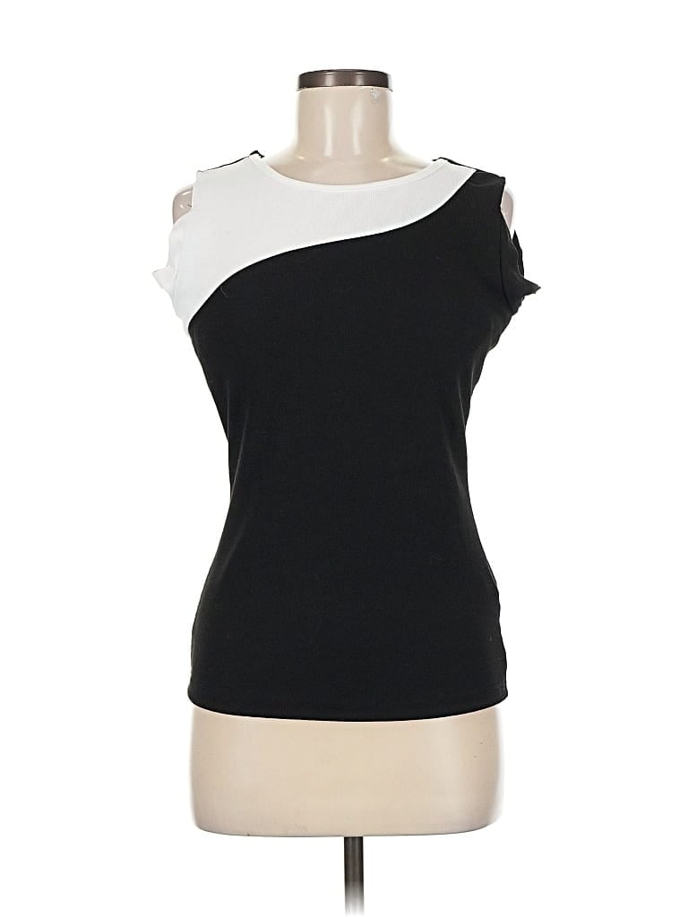 Pre-owned Shein Sleeveless Top Black One Shoulder Neckline Tops
