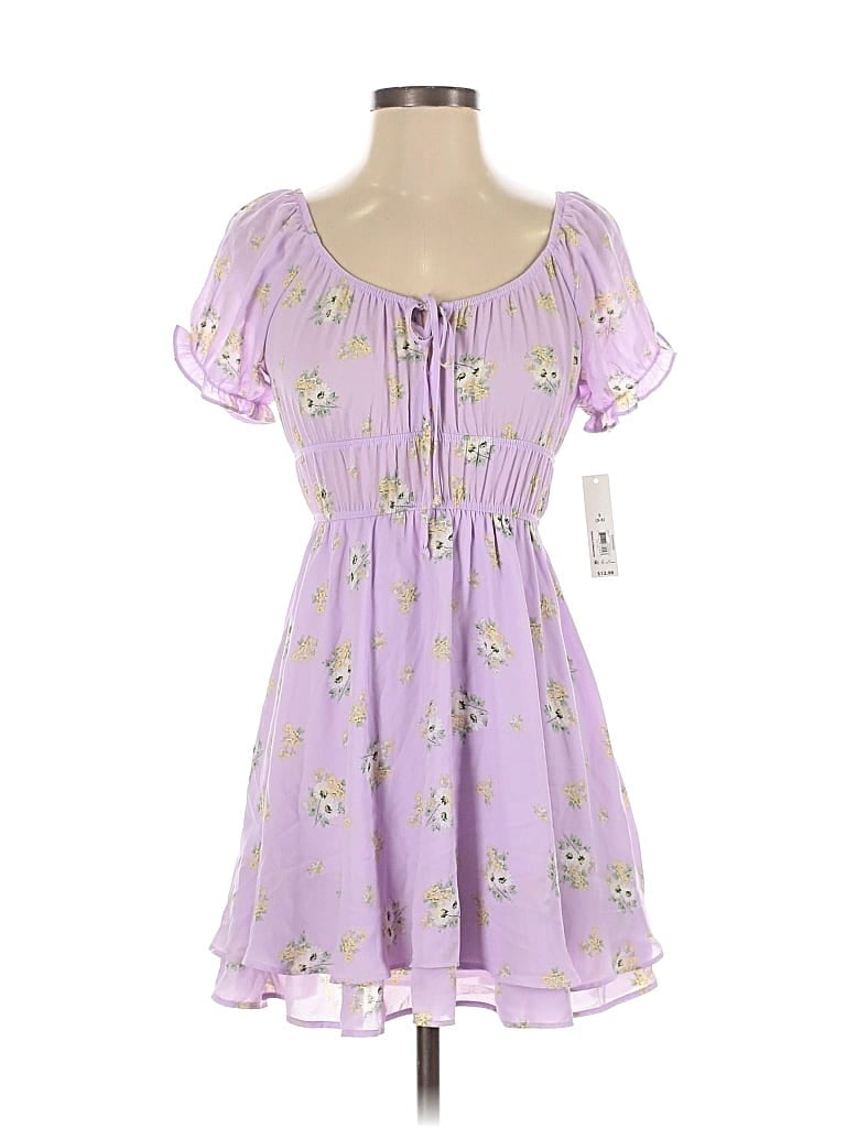 Pre-owned No Boundaries Casual Dress In Purple