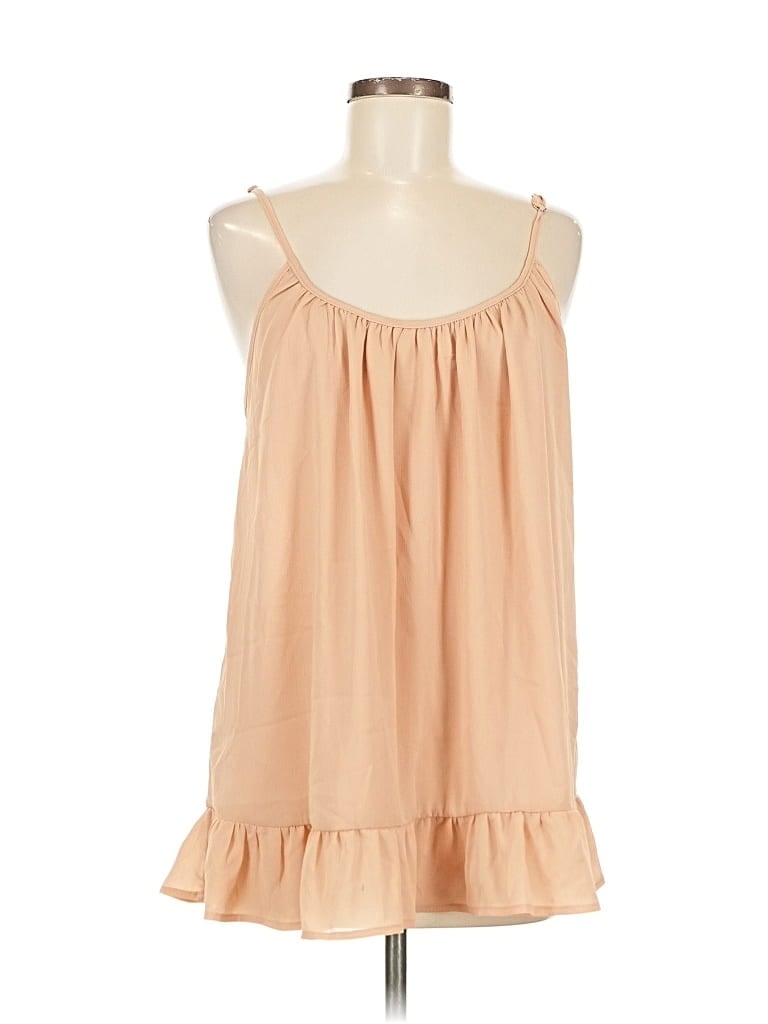 Pre-owned Unbranded Sleeveless Blouse In Brown