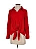 Chico's 100% Polyester Red Long Sleeve Blouse Size Sm Petite (0) - photo 1