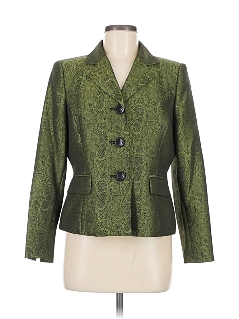 Pre-owned Le Suit Blazer Jacket In Green