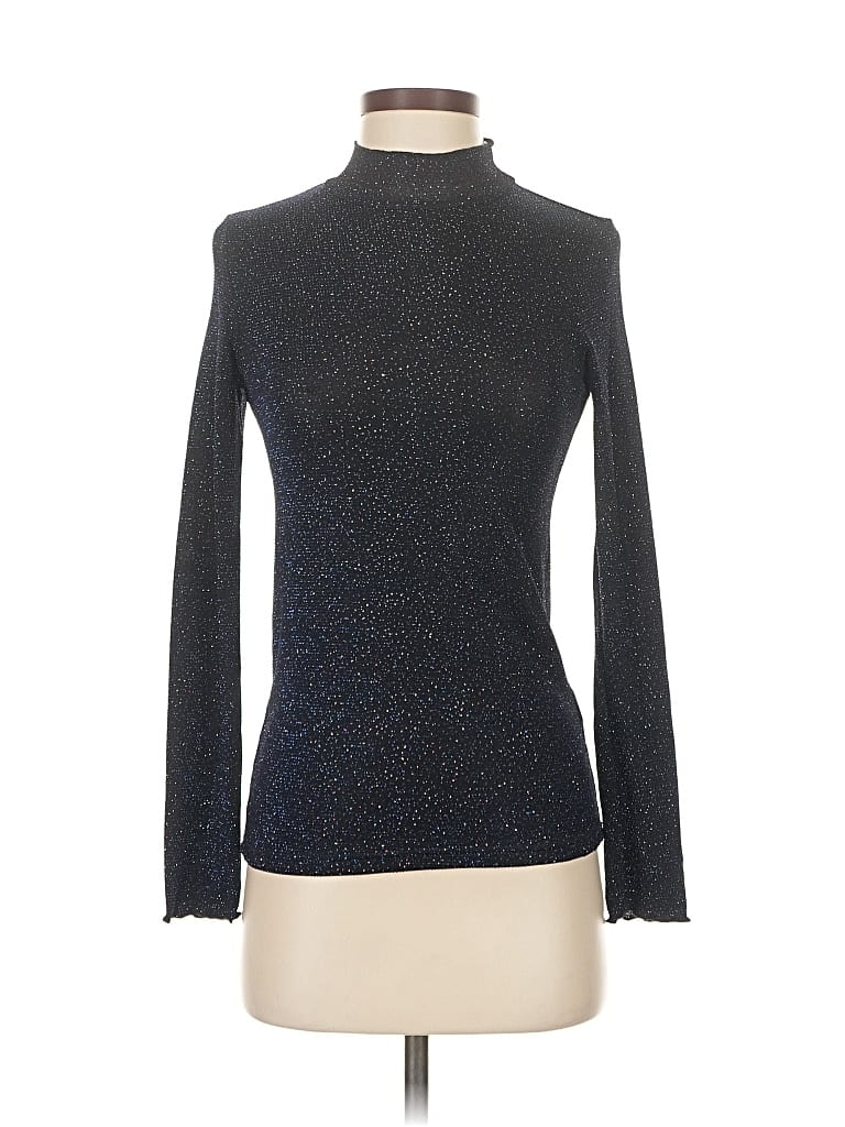 HONEY PUNCH Pre-owned Long Sleeve Top Silver Turtleneck Tops