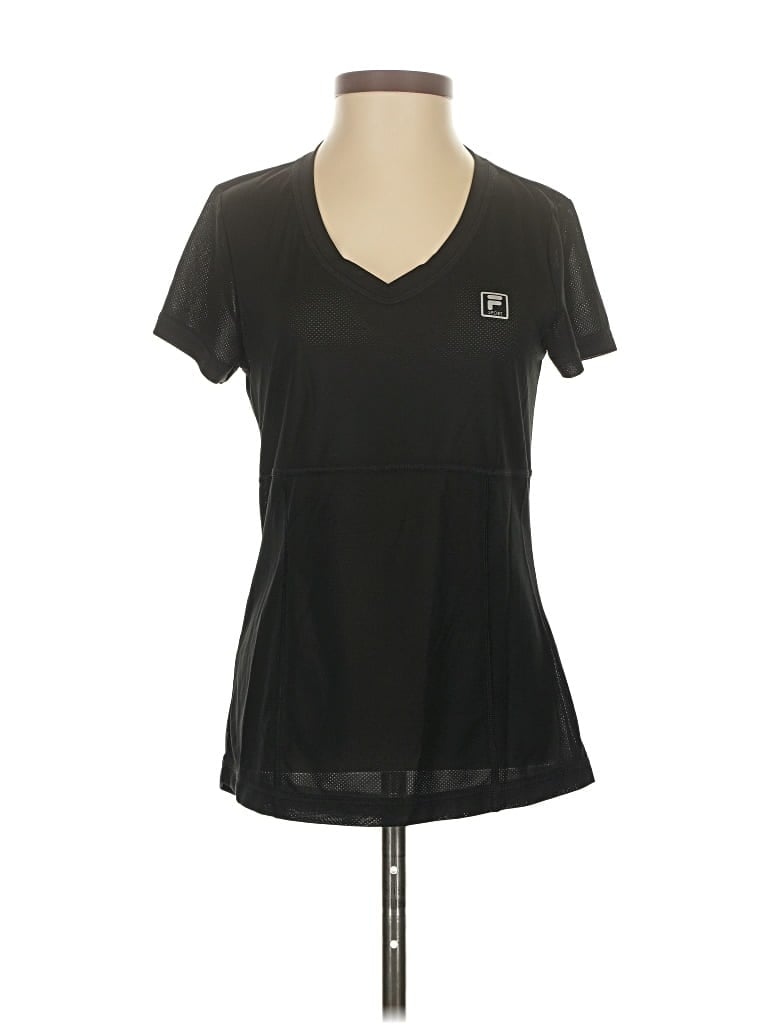 Pre-owned Fila Sport Short Sleeve T-shirt In Black
