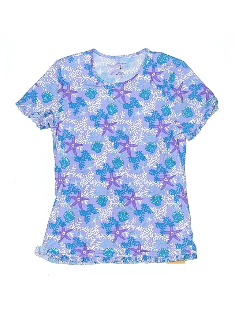 Click to view more detailed imagery on our partner's website Pre-owned Lands' End Kids' Rash Guard In Blue