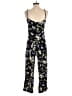 Reformation Floral Black Jumpsuit Size 0 - photo 2