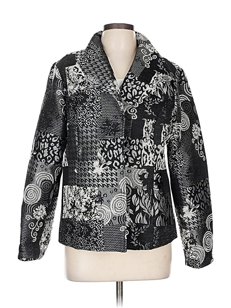 Pre-owned Christopher & Banks Jacket In Silver