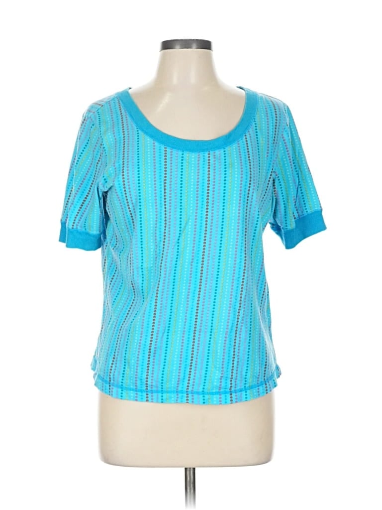 Pre-owned Assorted Brands Short Sleeve T-shirt In Blue