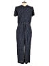 Talbots 100% Viscose Polka Dots Blue Jumpsuit Size 8 - photo 2