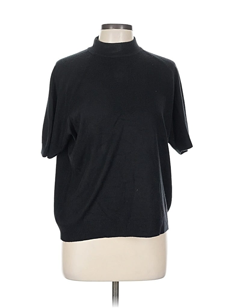 Pre-owned Assorted Brands Turtleneck Sweater In Black