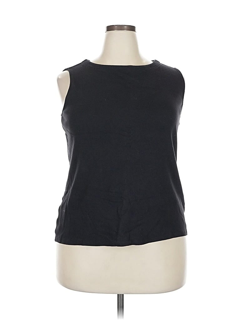 Pre-owned Croft & Barrow Sleeveless T-shirt In Black