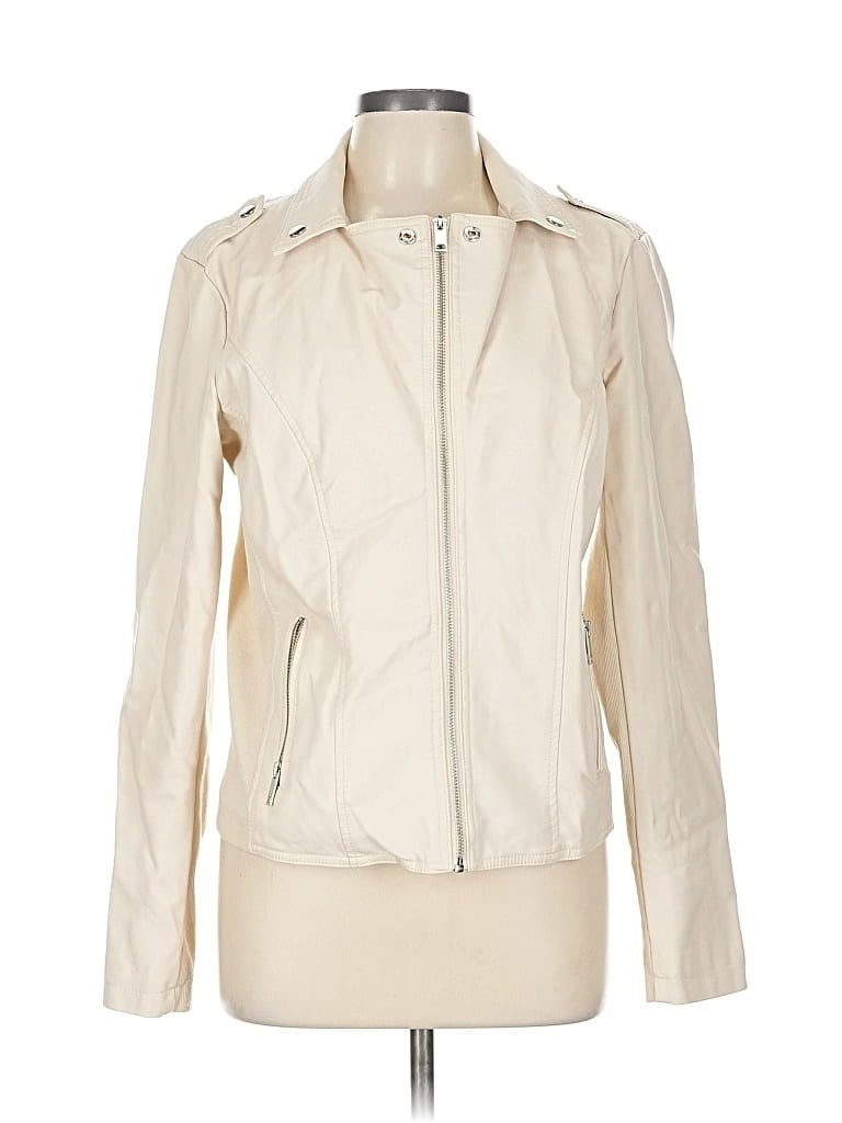 Pre-owned Sebby Collection Jacket In White