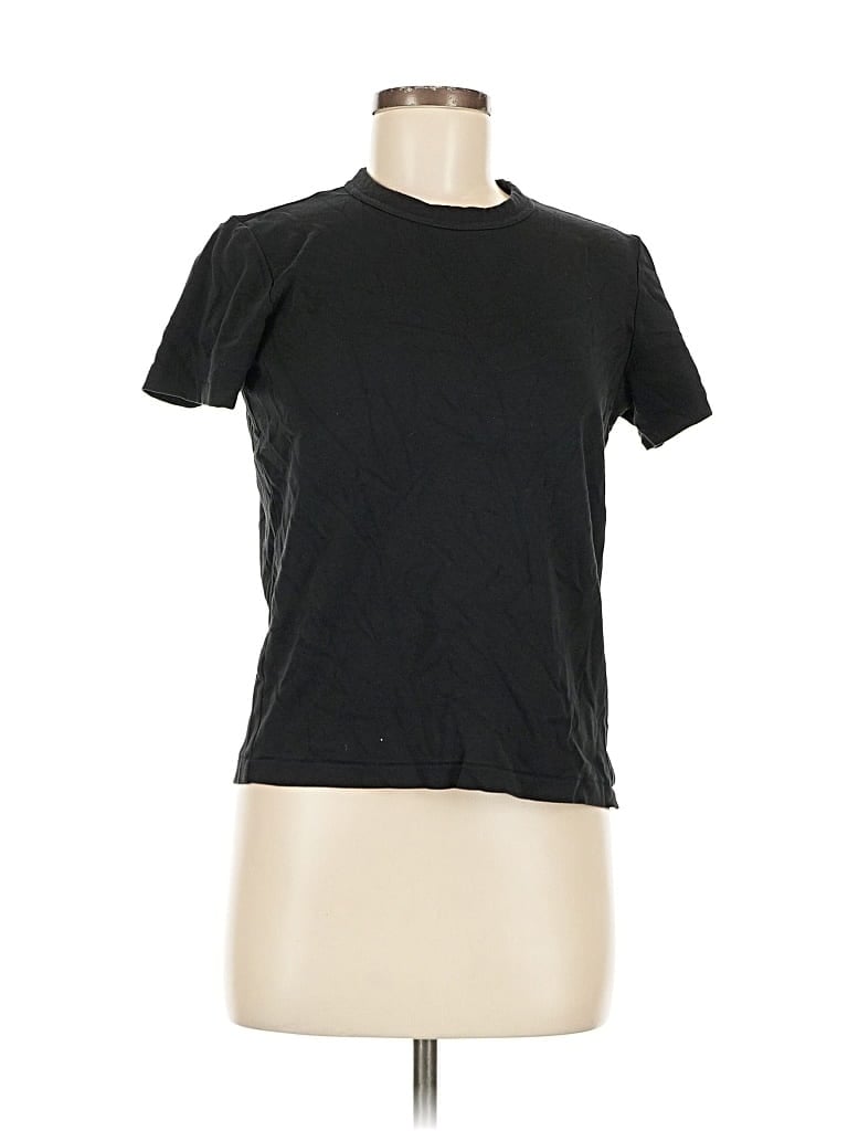 Pre-owned Uniqlo U Short Sleeve T-shirt In Black