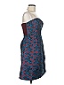 Leifnotes Paisley Blue Cocktail Dress Size 6 - photo 4