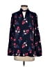 Laurie Felt 100% Polyester Floral Blue Long Sleeve Blouse Size XS - photo 1