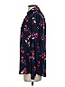 Laurie Felt 100% Polyester Floral Blue Long Sleeve Blouse Size XS - photo 5