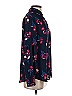 Laurie Felt 100% Polyester Floral Blue Long Sleeve Blouse Size XS - photo 4