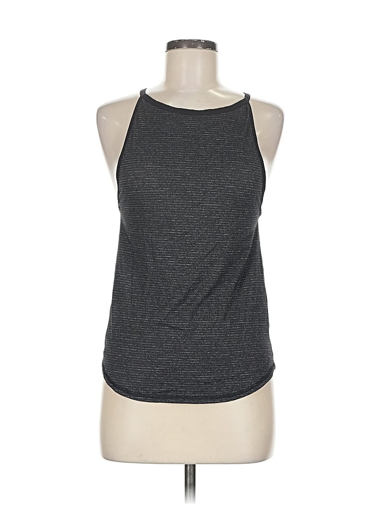 Pre-owned Lululemon Athletica Tank Top Gray Halter Neckline Tops