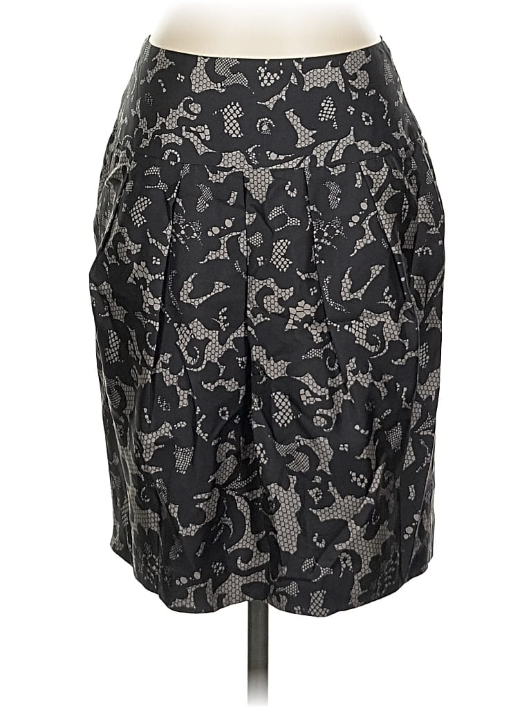 Click to view more detailed imagery on our partner's website Pre-owned Banana Republic Silk Skirt In Gray