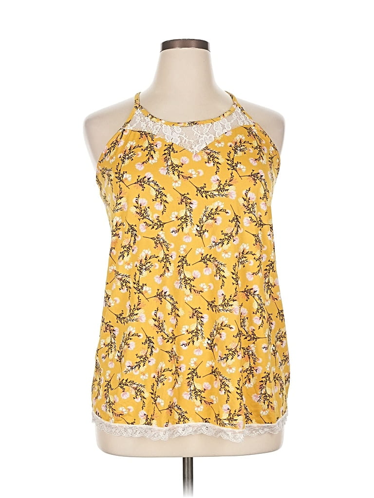 Pre-owned Assorted Brands Sleeveless Blouse In Yellow