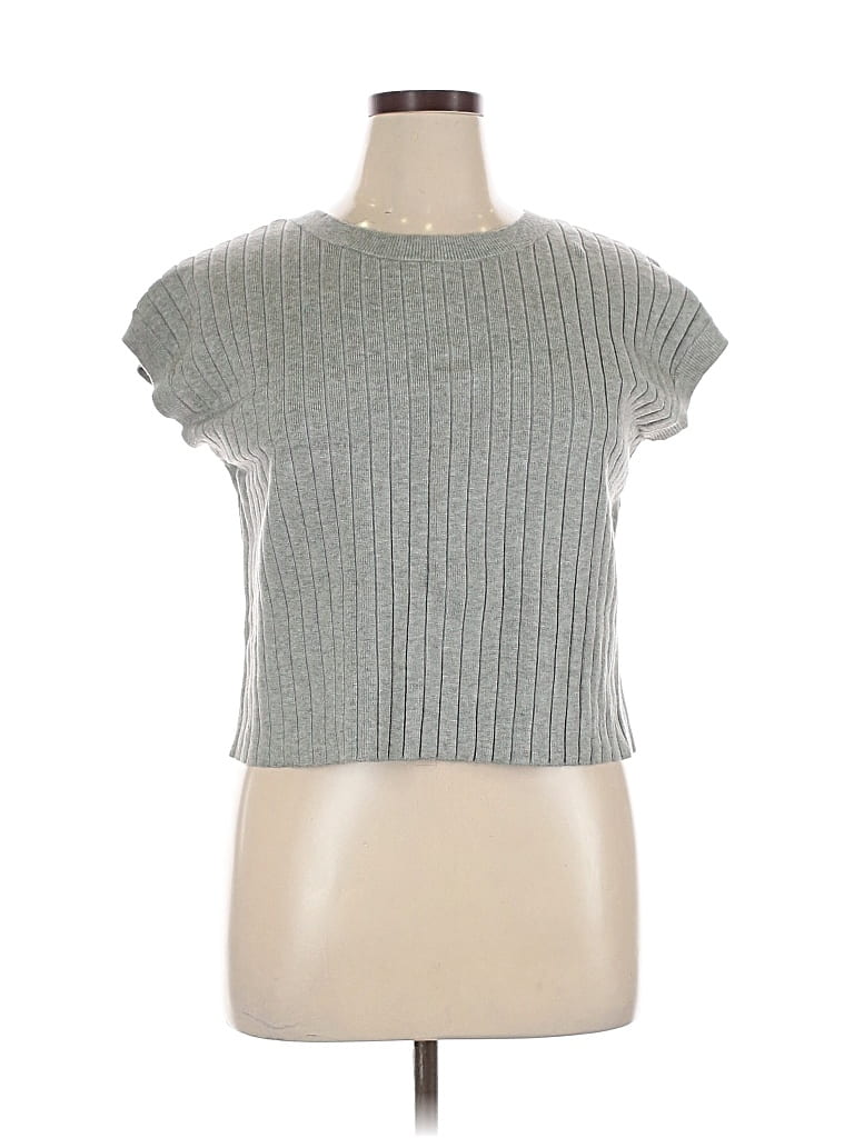 Pre-owned Sincerely Jules Cardigan Sweater In Silver