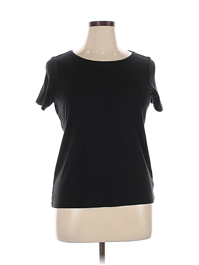 Pre-owned Talbots Short Sleeve T-shirt In Black