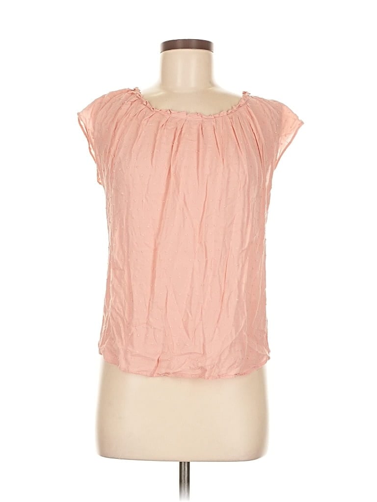 Pre-owned Lc Lauren Conrad Short Sleeve Blouse In Pink
