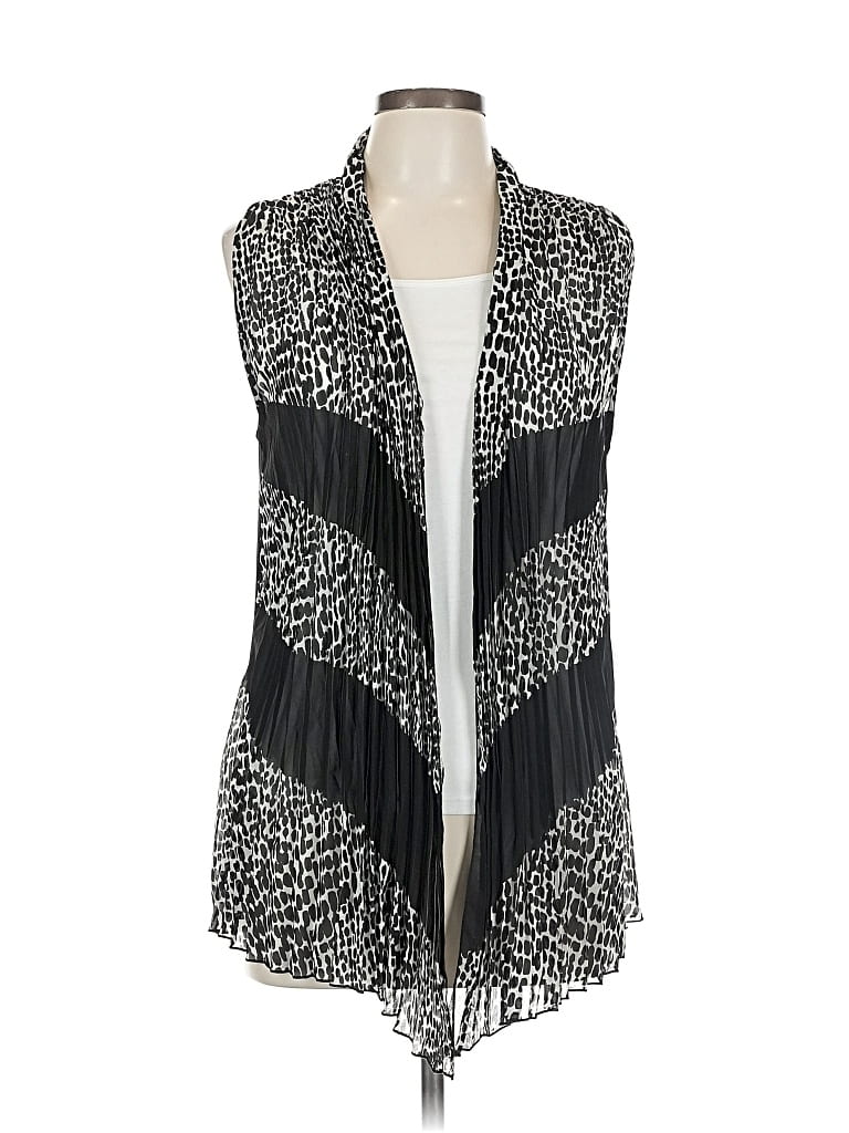 Pre-owned Travelers By Chico's Kimono In Black