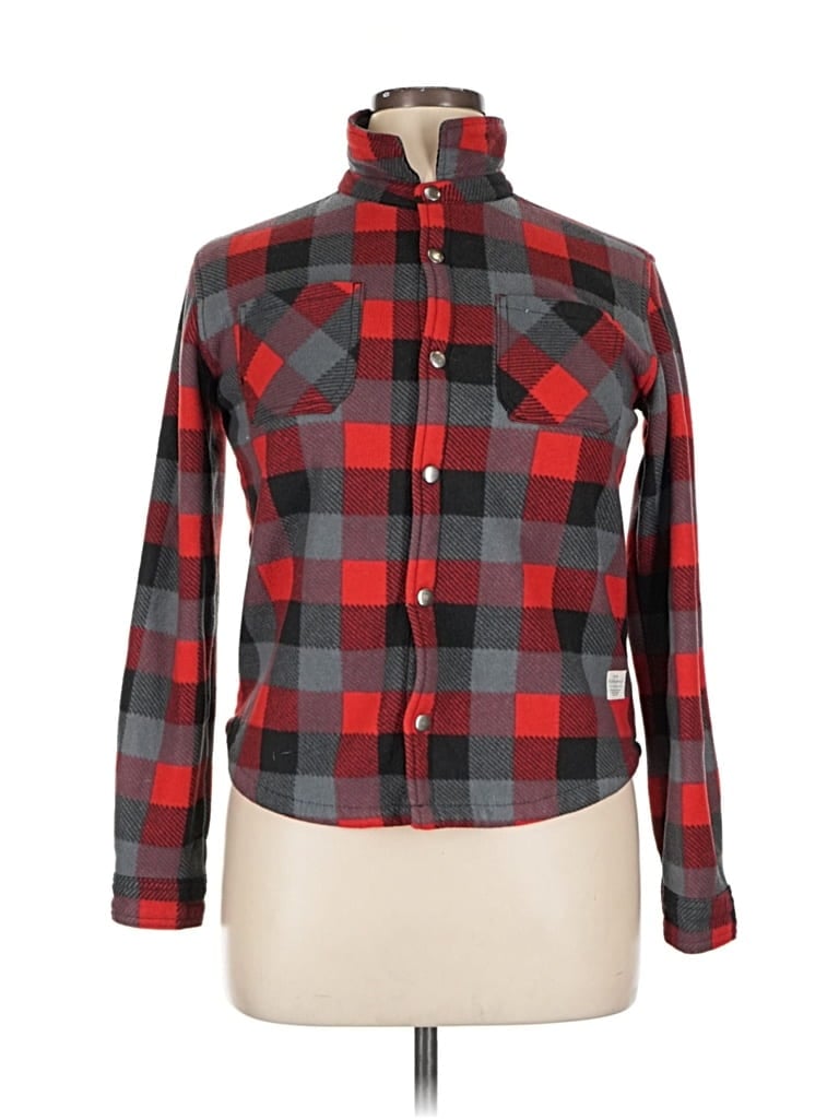 Pre-owned Weatherproof Long Sleeve Button Down Shirt In Red