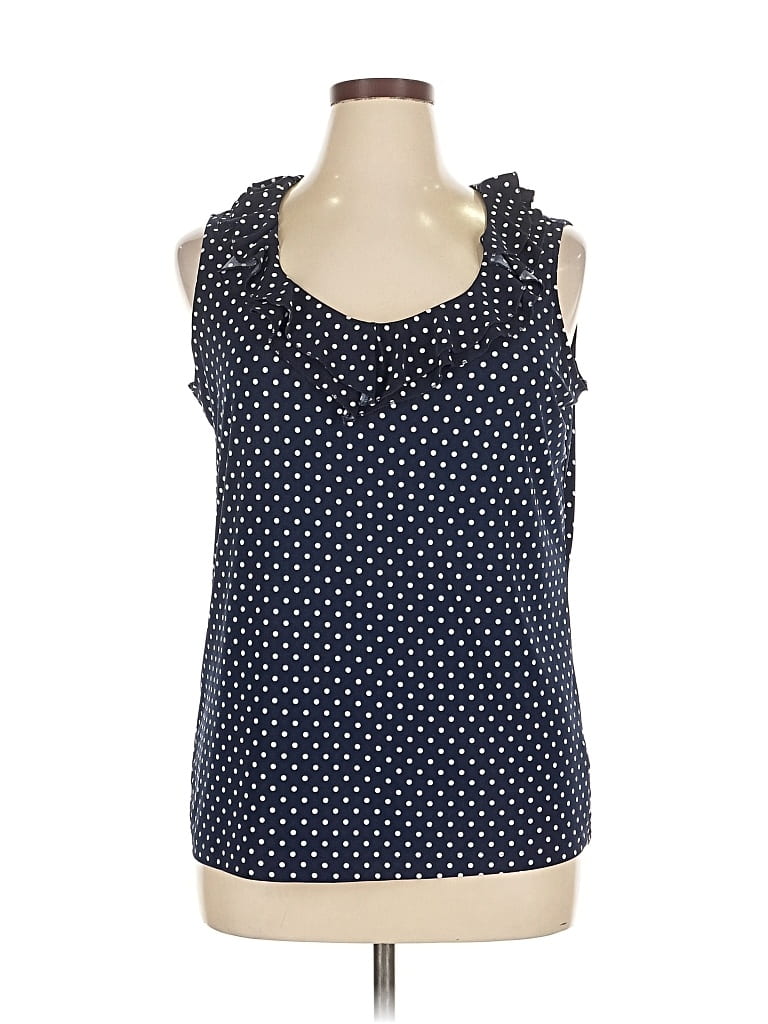 Pre-owned Chaps Sleeveless Blouse In Blue