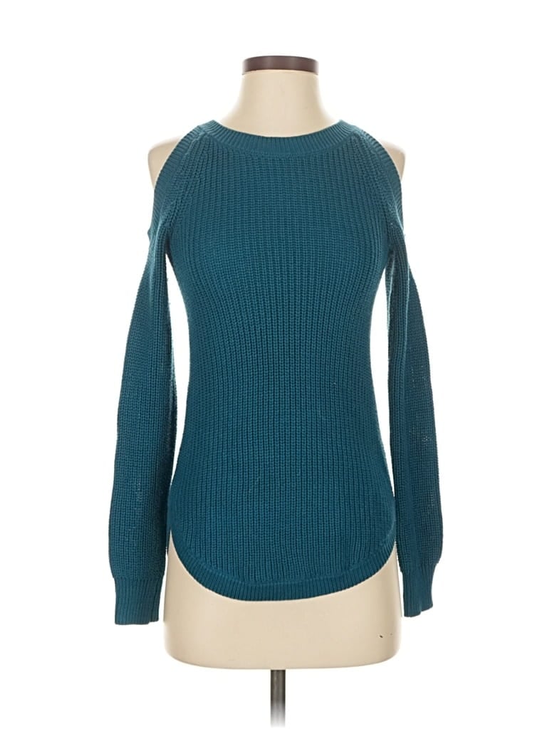 Pre-owned White House Black Market Pullover Sweater In Blue