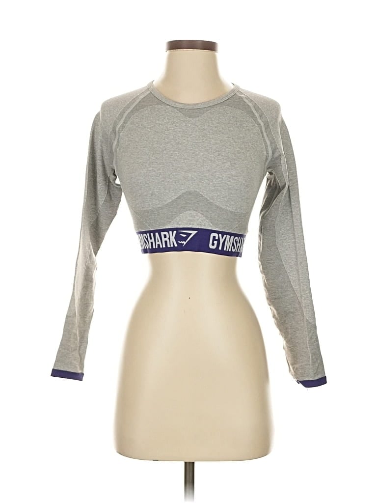 GYMSHARK Pre-owned Long Sleeve T-shirt In Silver