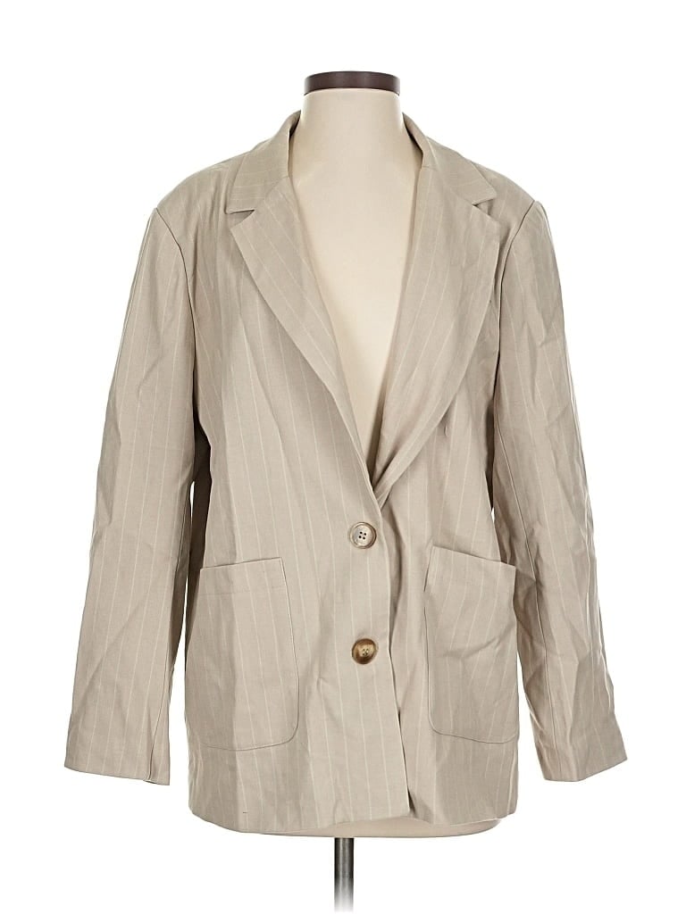 Pre-owned Nasty Gal Inc. Blazer Jacket In Brown