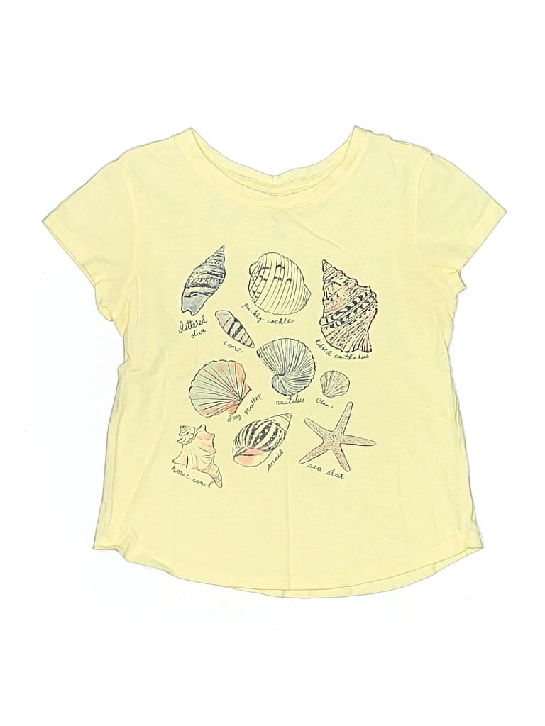 Pre-owned Gap Kids' Short Sleeve T-shirt In Yellow