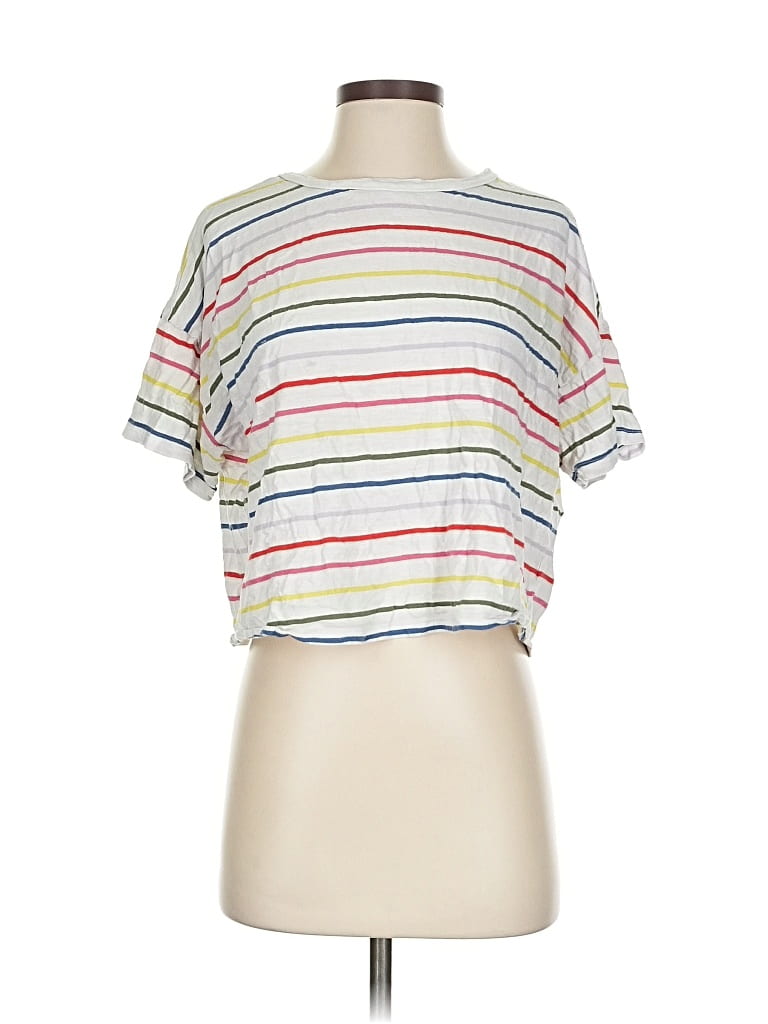 Pre-owned Banana Republic Short Sleeve T-shirt In White