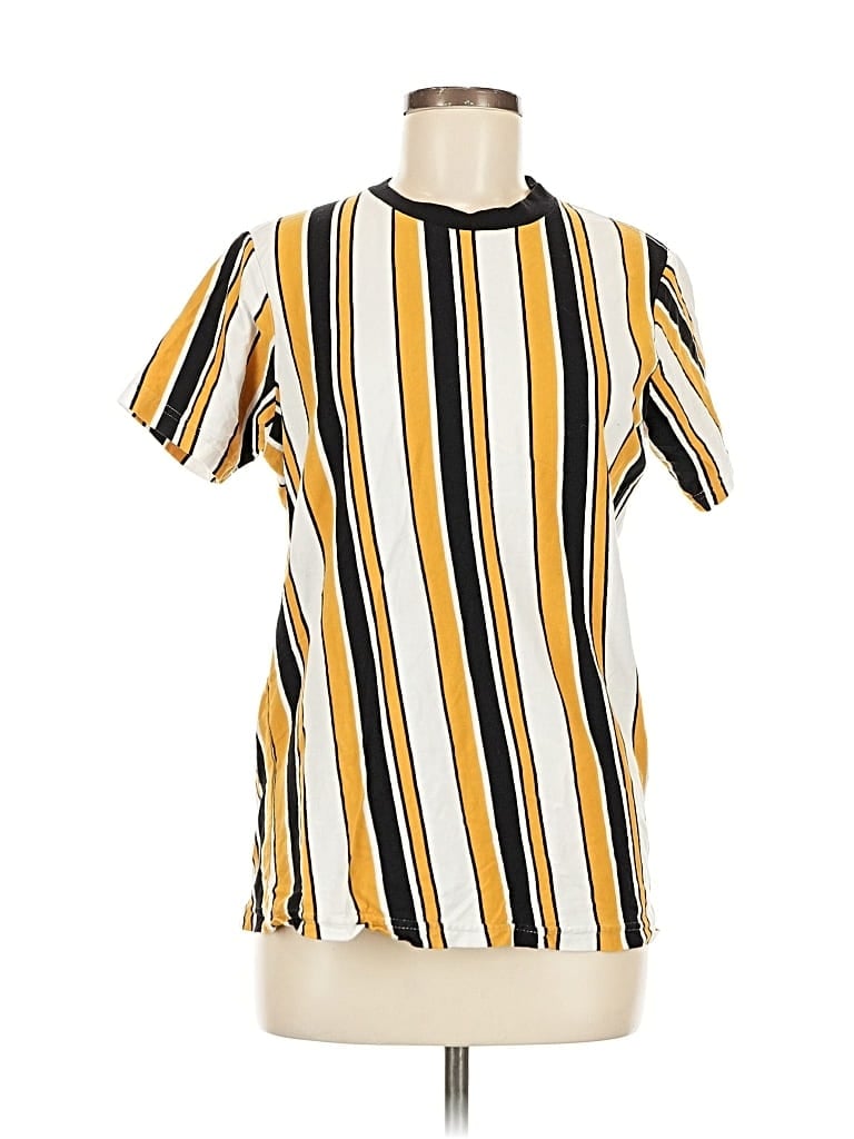 FREE PLANET Pre-owned Short Sleeve T-shirt In Yellow