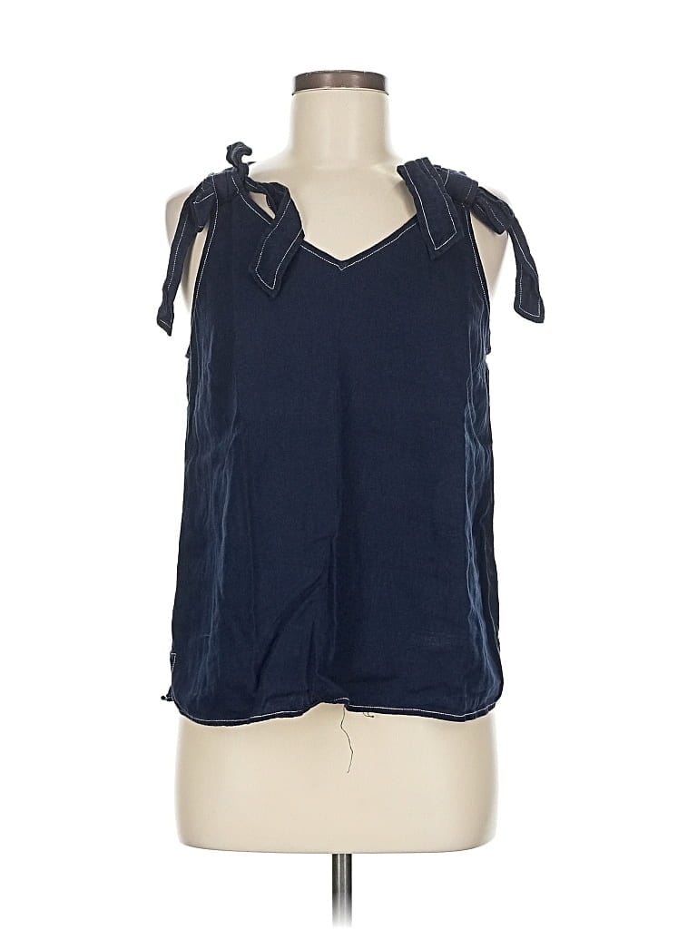 CECE Pre-owned Sleeveless Blouse In Blue
