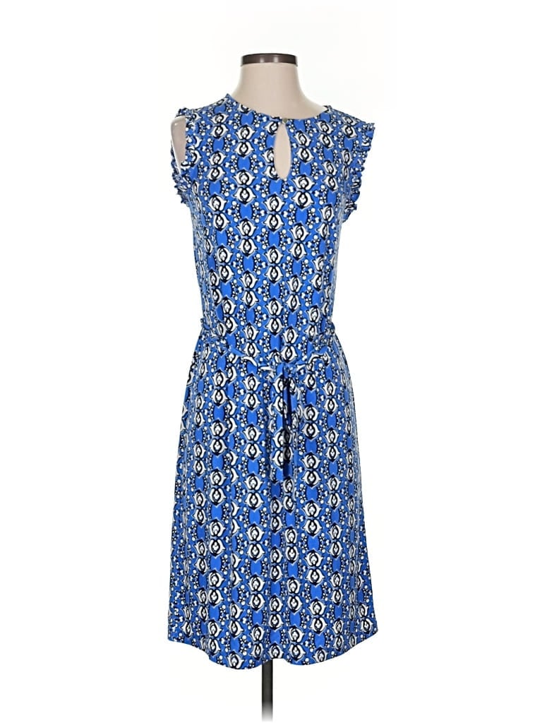 Pre-owned Ann Taylor Factory Casual Dress In Blue