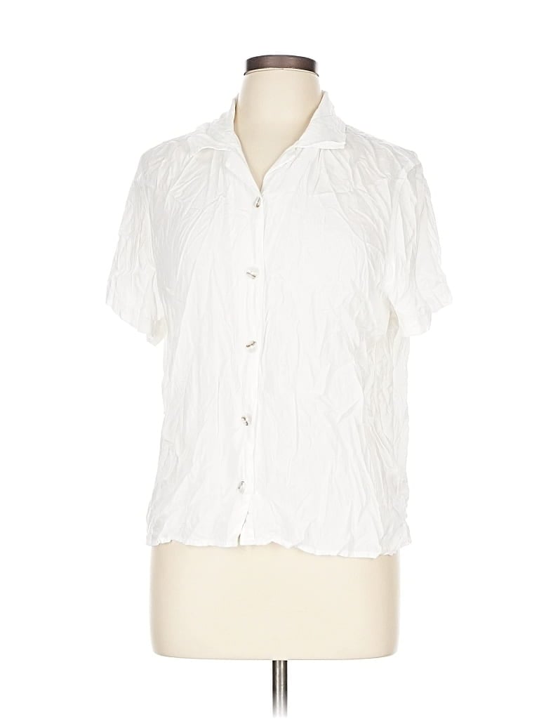 URBAN OUTFITTERS Pre-owned Short Sleeve Blouse In White