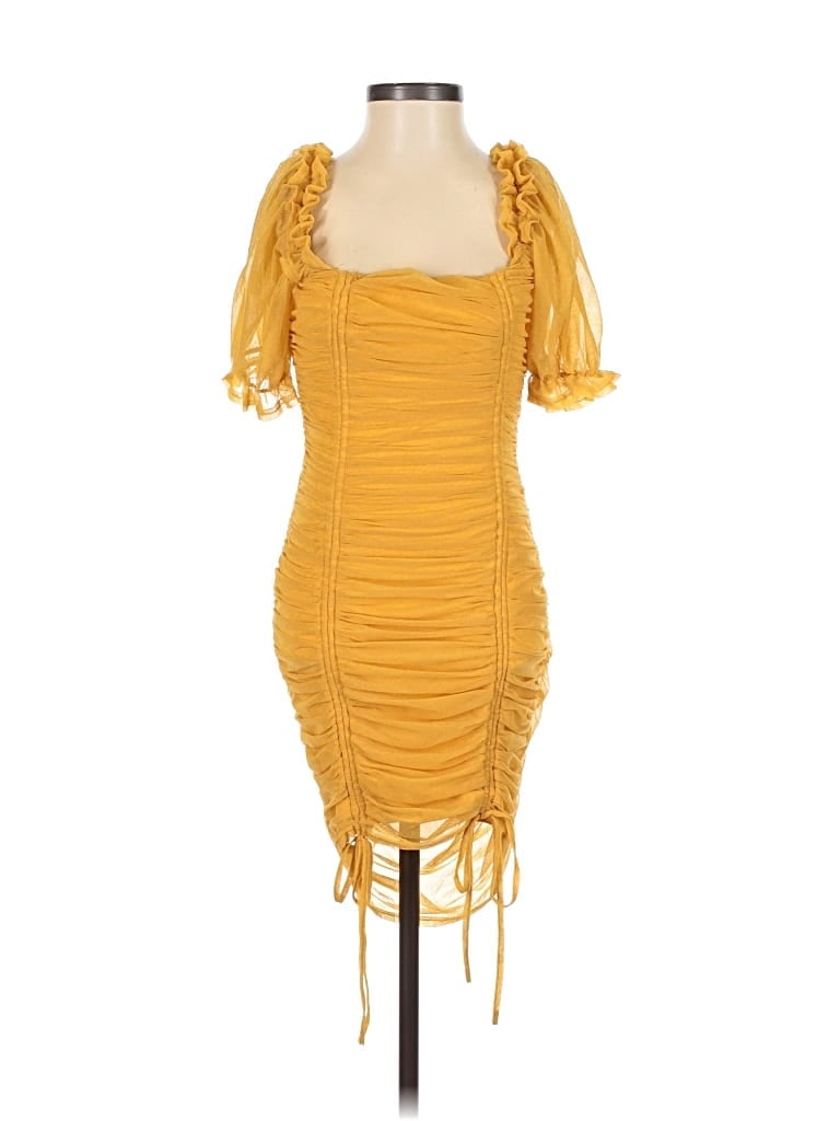 Pre-owned Papaya Cocktail Dress In Yellow